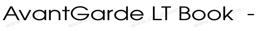AvantGarde LT Book 中字体转换